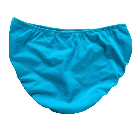 Tara Grinna blue 2-pc tankini and bottom swimsuit adjustable straps Sz 4 32-36 C - Picture 6 of 12